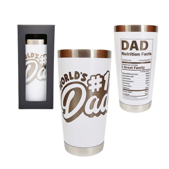 Personalized Engraved Tumblers, Best Dad Ever, Presents Birthday Gift for Dad - Picture 13 of 17